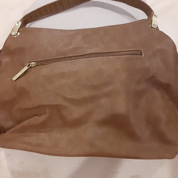 Olivia & Joy Brown Single Strap Purse w/Snap Closure, Wallet on Front w/Snap - Picture 3 of 3